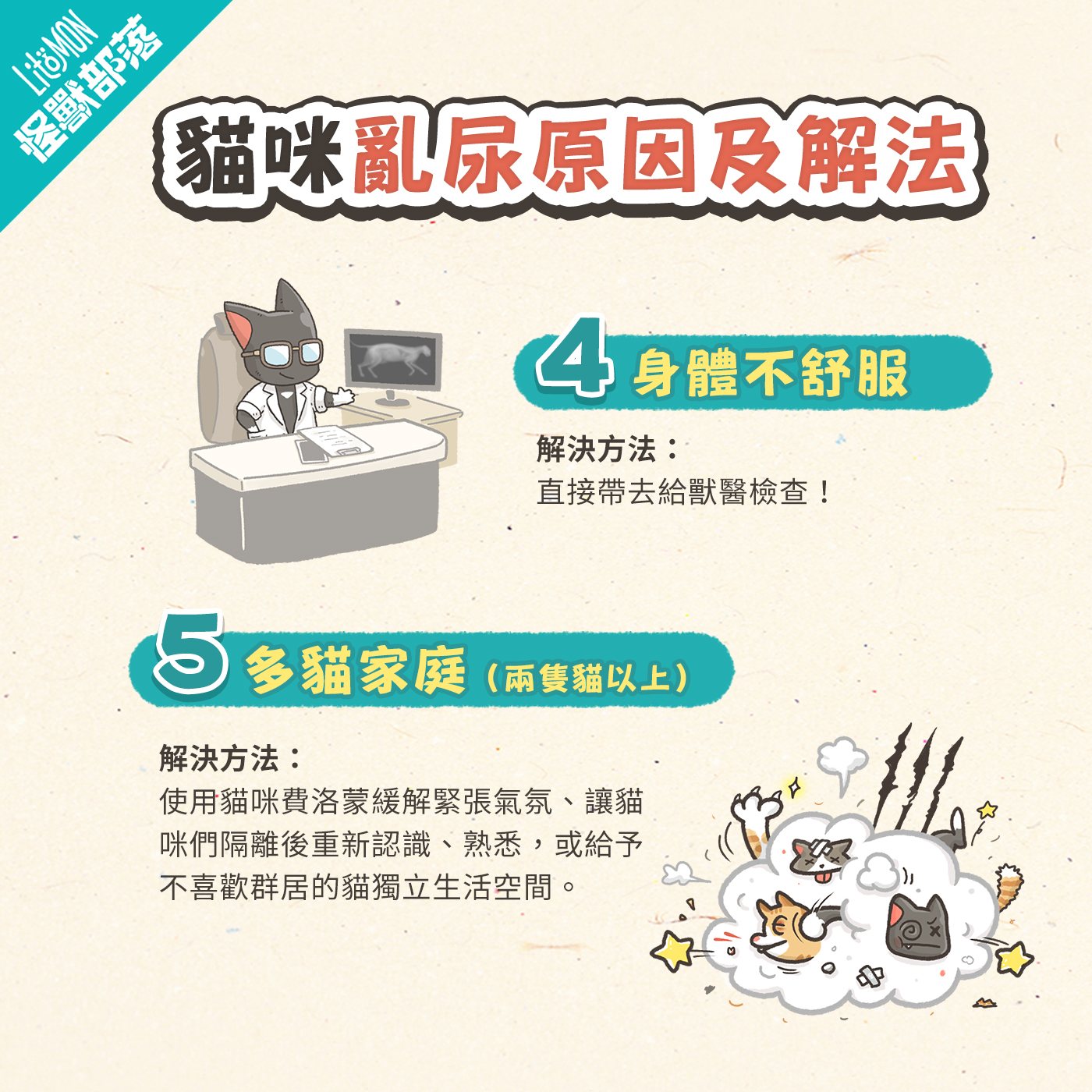 貓咪亂尿 原因 解決方法